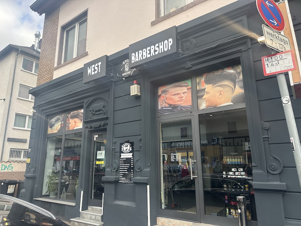 Interior view of West Barbershop in Frankfurt